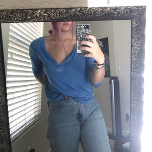 American Eagle Henley Tee